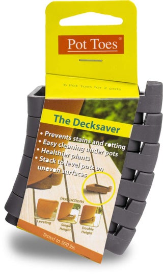 Bosmere Pot Toes Dark Gray Pack of 6 - pzsku/Z15C3CF697C8DF167FA72Z/45/1749490380/6b07033e-e558-42c0-bd8e-e300c5555c02