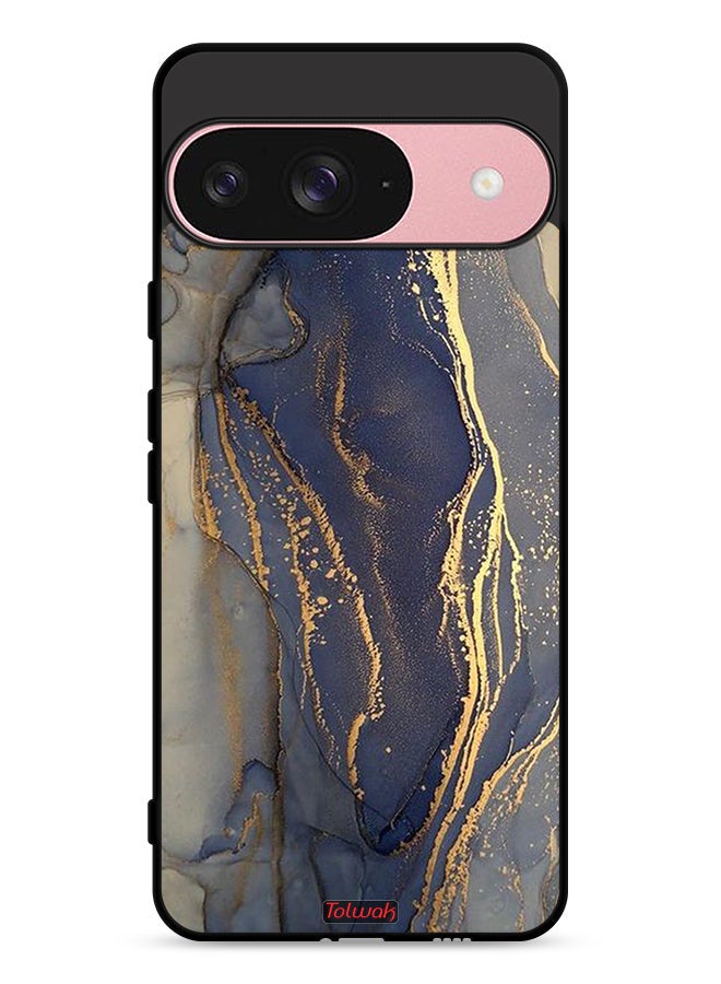 Tolwak Google Pixel 9 Protective Case Cover Gliter Marble Pattern - Image 1