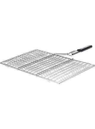 BBQ Grill Net with Wooden Handle