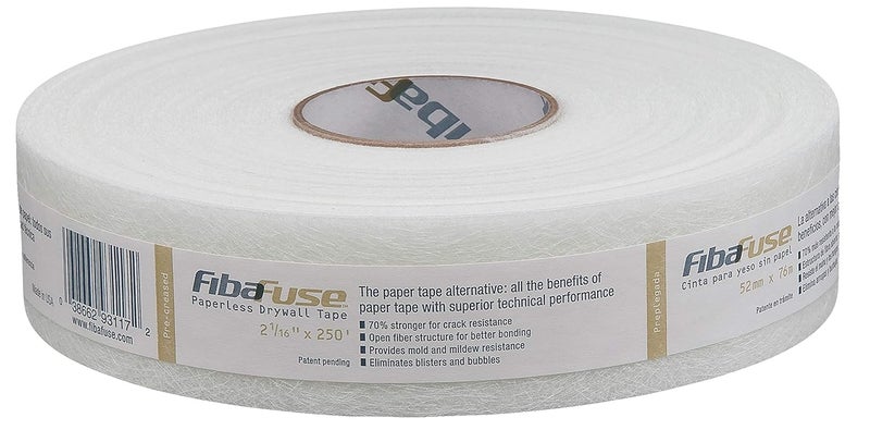 ADFORS Saint Gobain FibaFuse Paperless Drywall Joint Tape, 2-1/16 in x 250 ft - White - Image 1