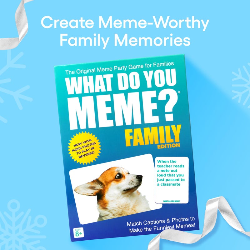 WHAT DO YOU MEME? Family Edition by Relatable, Family Games for Kids 8+, The TikTok Viral, Includes 300 Caption Cards, 108 Photo Cards, Stocking Stuffers Idea for Families - Image 3