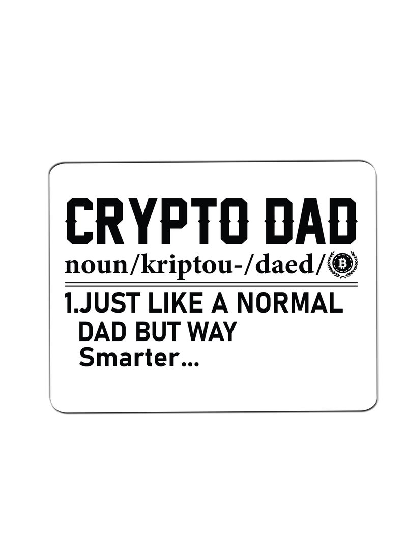 PRINTSHOP4ME - Bitcoin Mouse pad for Crypto Currency Bitcoin lovers and Bitcoin traders (Design 7) - Image 1