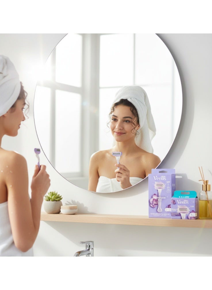 فينوس مجموعة جيليت فينوس كومفورت جلايد بريز: مقبض حلاقة + ٦ شفرات بديلة - Image 2