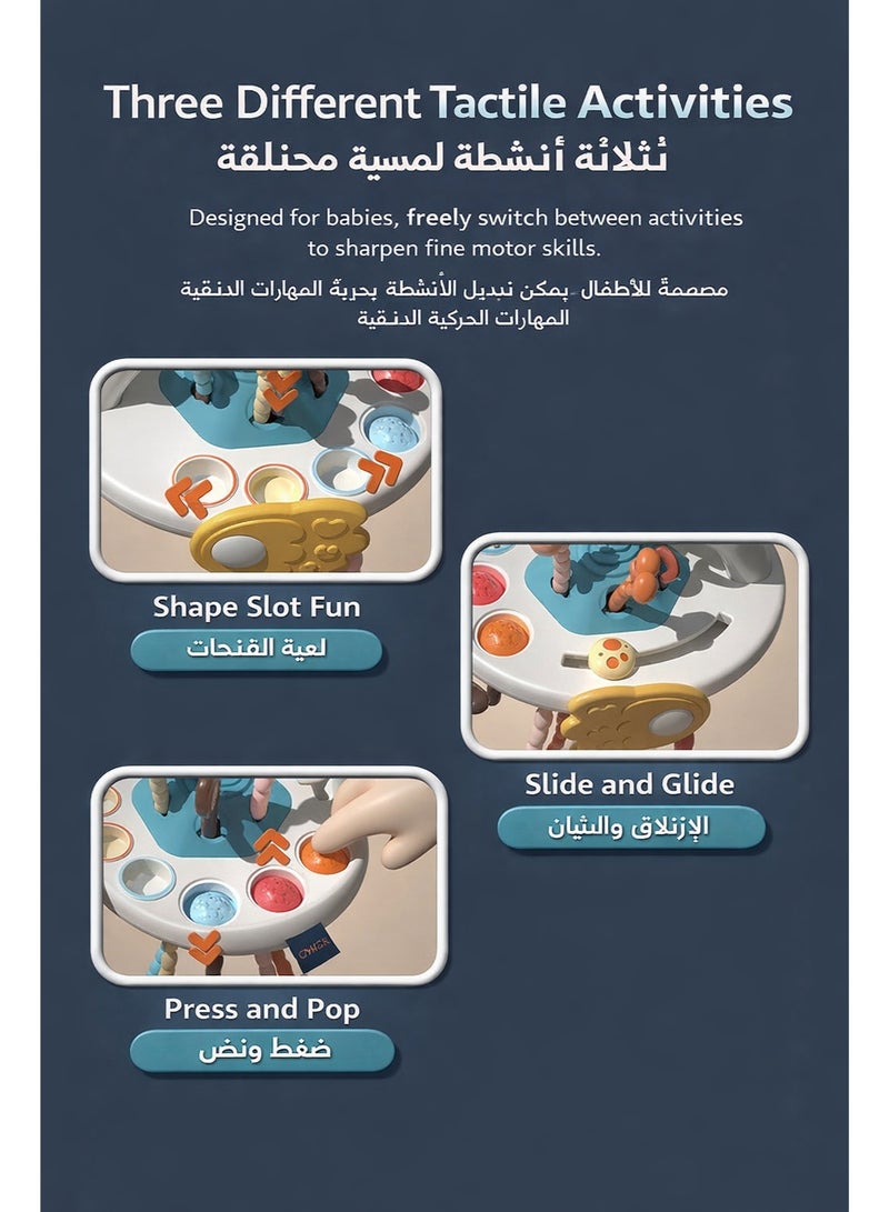 لعبة شدّ حسّية للرضّع على شكل بجعة | سيليكون ناعم قابل للمضغ مع جرس خفيف | تدريب الإمساك وتنمية مبكرة من 0–12 شهر - Image 3