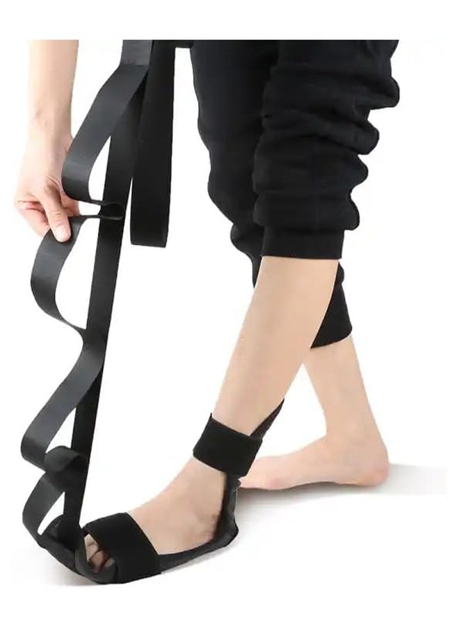 PremiumX - Leg Stretch Band, Yoga Foot Stretching Strap, Calf Stretcher, for Plantar Fasciitis, Heel Spurs, Foot Drop, Achilles Tendonitis Hamstring, Physical Therapy Stretch Assist - Image 1
