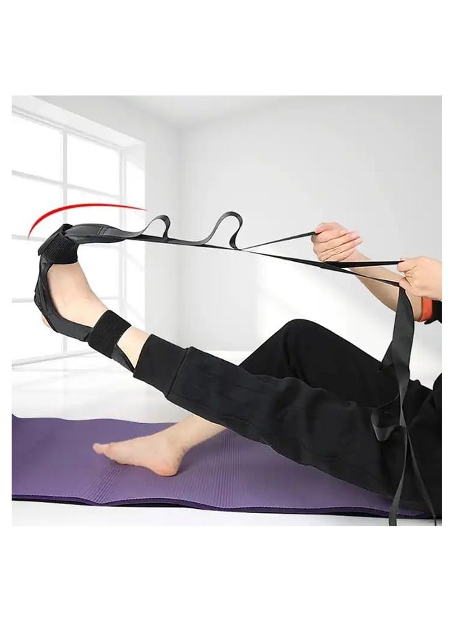 PremiumX - Leg Stretch Band, Yoga Foot Stretching Strap, Calf Stretcher, for Plantar Fasciitis, Heel Spurs, Foot Drop, Achilles Tendonitis Hamstring, Physical Therapy Stretch Assist - Image 1