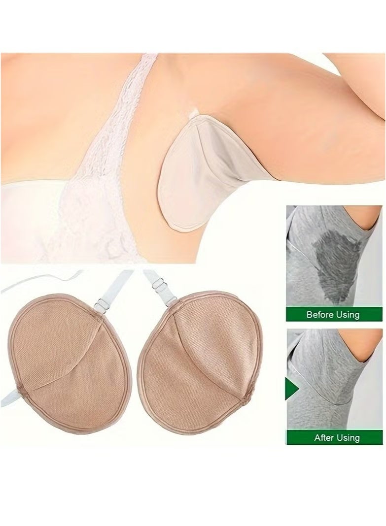 Hikma Beauty 1pair Washable Underarm Sweat Pads, Armpit Sweat Absorbing Guards, Dress Sweat Perspiration Pads - Image 5