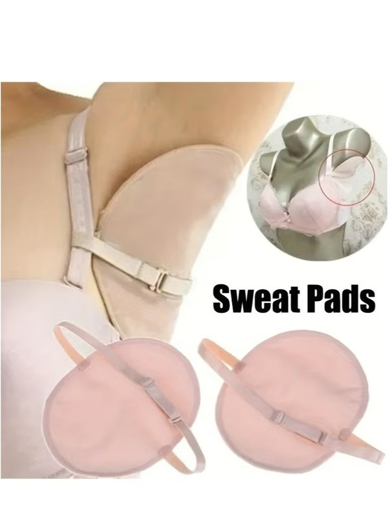 Hikma Beauty 1pair Washable Underarm Sweat Pads, Armpit Sweat Absorbing Guards, Dress Sweat Perspiration Pads - Image 1
