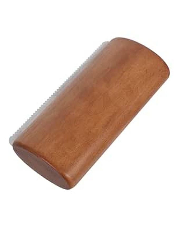 Medium Wooden Deshedding Comb for Horses Serrated Edge Ergonomic Handle Grooming Tool - Image 1