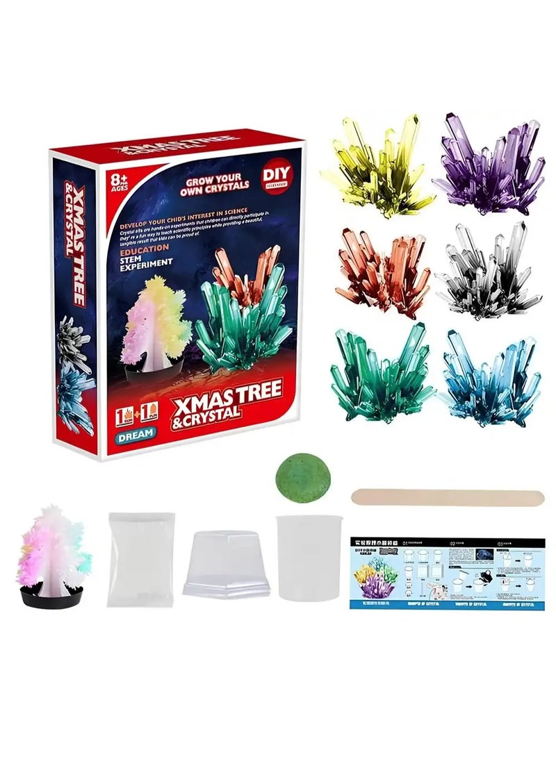 مجموعة Eduman - ازرع شجرة عيد الميلاد والبلورات بنفسك - LZ22-3Y