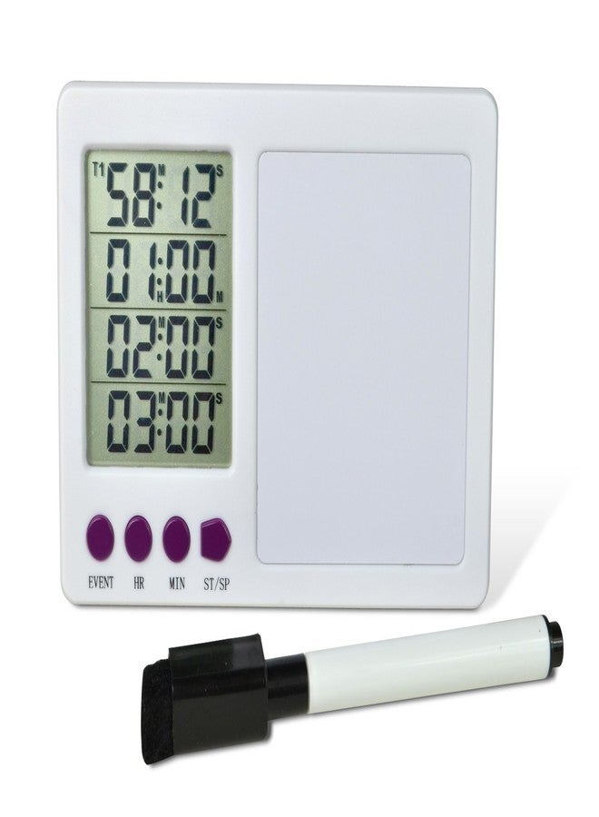 SP Scienceware SP Bel-Art, H-B DURAC 4-Channel Electronic Timer with White Board and Certificate of Calibration (B61700-3700) - Image 1