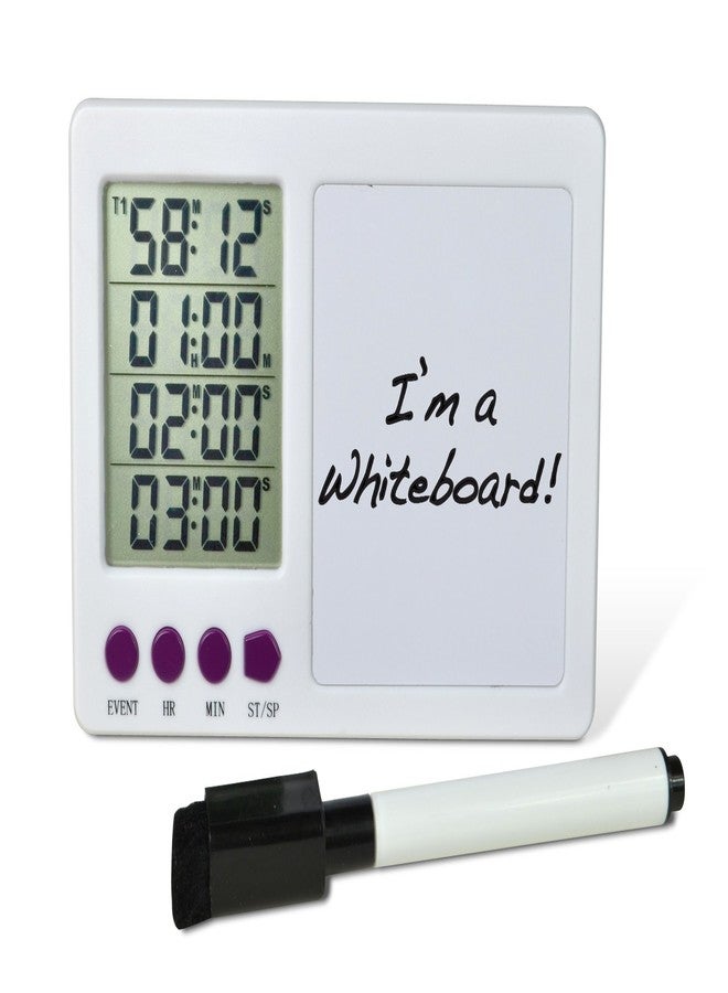 SP Scienceware SP Bel-Art, H-B DURAC 4-Channel Electronic Timer with White Board and Certificate of Calibration (B61700-3700) - Image 2