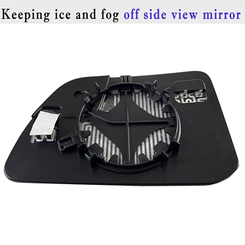 Danbojit Passenger Side Heated Mirror Glass Compatible with 2011 2012 2013 2014 Ford Edge MKX Right Side Mirror Glass with Rear Holder - Image 2
