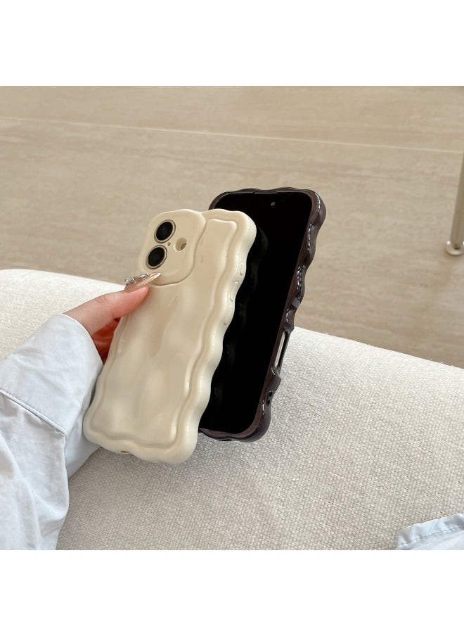 Generic - Ins Niche Water Ripple For IPhone15pro Max Mobile Phone Case Apple 16 14/13 Advanced Sense-Color:Xym Wave Meteorite Electroplated Purple-Applicable Models:16pro (without Packaging) - Image 1
