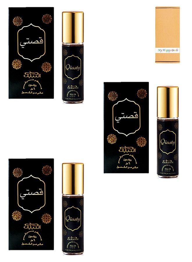 Nabeel 3 Piece Nabeel Qisaty 6 ML Roll On Oil Perfume Set - Image 1