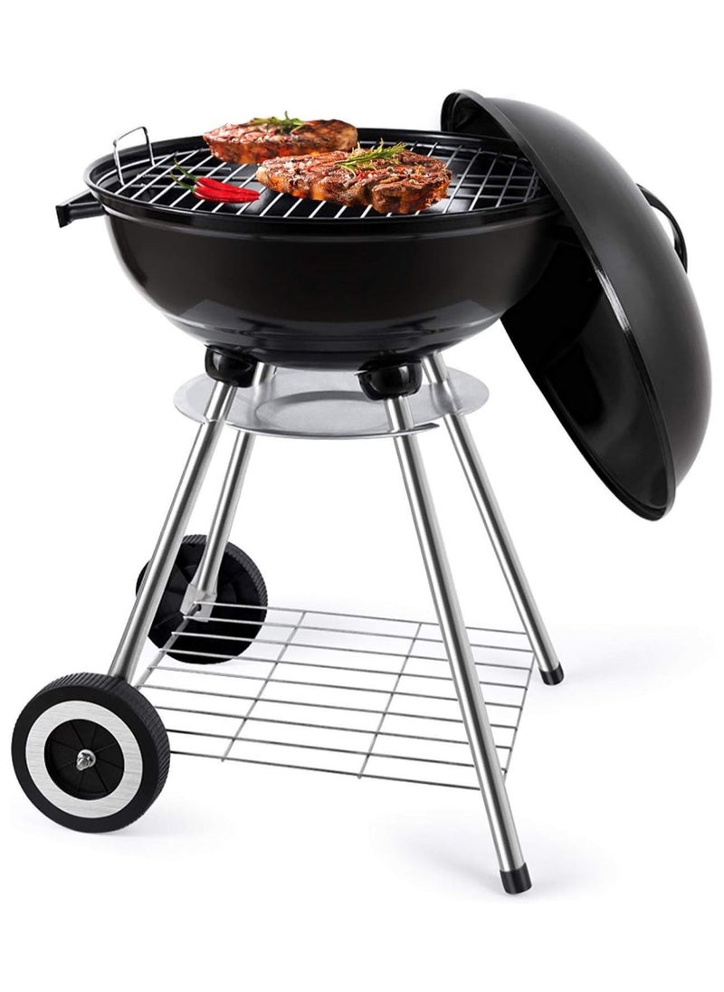 DubaiGallery Products 18in Portable Steel Charcoal Barbecue BBQ Grill w/Heat Control for Patio, Picnic, Tailgate  - Image 3