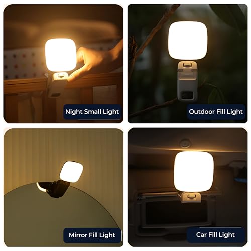 NEWDRU LED Video Light for Laptop & Camera | Rechargeable Adjustable Clip Light for Zoom Meetings, Live Streaming, Video Calls & Vlogging | 2 Color Modes, Type-C Charging, Tripod Mountable - Black - Image 5