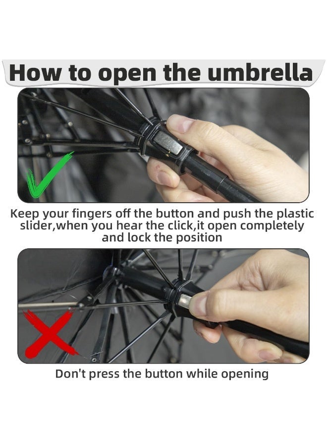 BESTPEAK Dark Green 6-Fold Black Coating Umbrella, UPF50+ 99% UV Protection Mini Compact Sun & Rain Umbrella with Case, Lightweight 220g Portable Umbrella for UAE Summer, Travel & Outdoor（Free sleeves） - Image 4