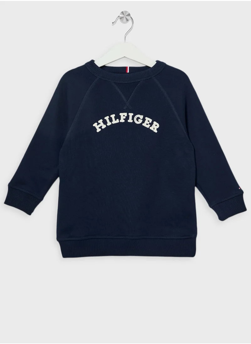 تومي هيلفيغر Kids Monotype Sweatshirt