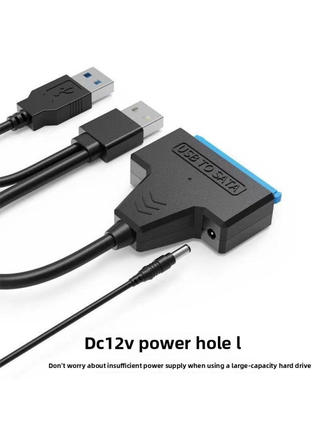 2.5 "Mobile Hard Disk Notebook HDD SATA Serial Port Line USB3.0 Easy Drive Line Notebook Solid State SSD-Color:Black-Length:50 - Image 5