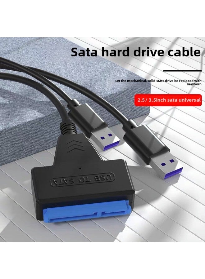 2.5 "Mobile Hard Disk Notebook HDD SATA Serial Port Line USB3.0 Easy Drive Line Notebook Solid State SSD-Color:Black-Length:50 - Image 4