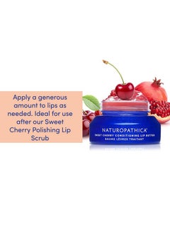 Naturopathica Naturopathica Sweet Cherry Conditioning Lip Butter, Natural Lip Balm for Soft, Full Lips, Antioxidant Rich Lip Moisturizer for Men and Women, 0.5 fl oz  - Image 5