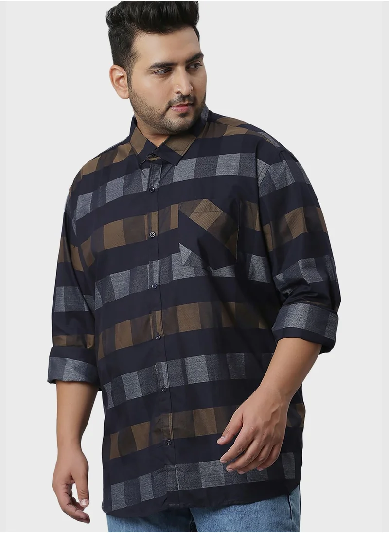 Instafab Plus Checked Shirt