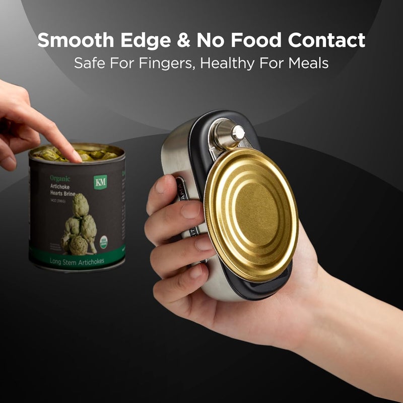 Kitchen Mama Orbit One Stainless Steel Rechargeable Electric Can Opener: Hands-free, USB-C Charging, Automatic Stop, Smooth Edge, Safety, Blade for Large Cans, Heavy Duty, Soda Can and Pop Can - Image 5