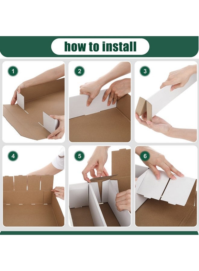 Yexiya 4 Pcs 5000 Count Card Storage Boxes with Divider for Trading and Gaming Cards White Cardboard Holder Collector Organizer for Deck of Play Pieces Sport Basketball Football Baseball Collecting - Image 5