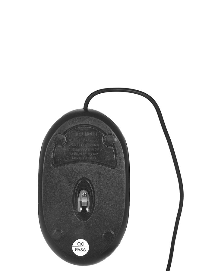 ماوس بصري USB ثلاثي الأبعاد أسود - Image 2