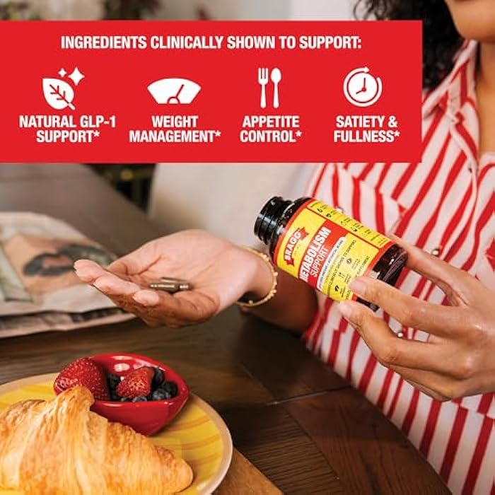 Bragg Metabolism Support Apple Cider Vinegar Capsules with Botanical Blend - 90 Capsules - Increased GLP-1 Support for Weight Management, Appetite Control, and Fullness - Image 3