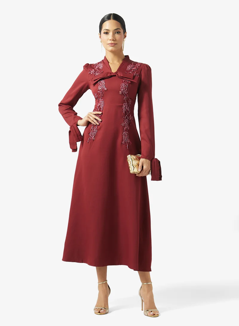 Khizana  Embroidered A-line Dress for Women | Best Price UAE