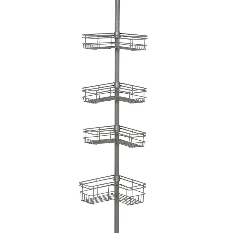 Zenna Home Zenna Home Shower Tension Pole Caddy Satin Nickel 