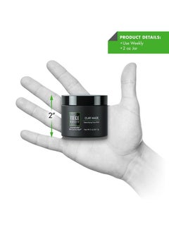 tiege hanley Detoxifying Charcoal Clay Mask for Men | Draws Out Impurities | Deep-cleansing Formula | Improves Skin Texture and Appearance | 2 ounces | Uncomplicated Skin Care for Men  - Image 4