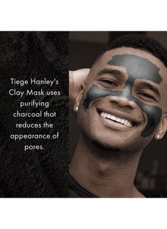 tiege hanley Detoxifying Charcoal Clay Mask for Men | Draws Out Impurities | Deep-cleansing Formula | Improves Skin Texture and Appearance | 2 ounces | Uncomplicated Skin Care for Men  - Image 2
