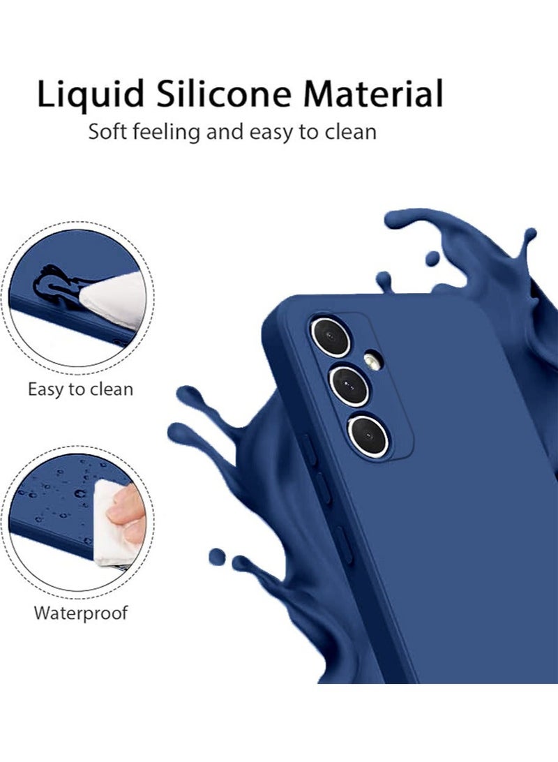 X-level Soft Silicone Cases for Samsung Galaxy A35 5G 6.6-Inch,[Military Grade Drop Protection] [Anti-Scratch Microfiber Lining] Shockproof Slim Cover for Samsung Galaxy A35 (Navy Blue） - Image 4