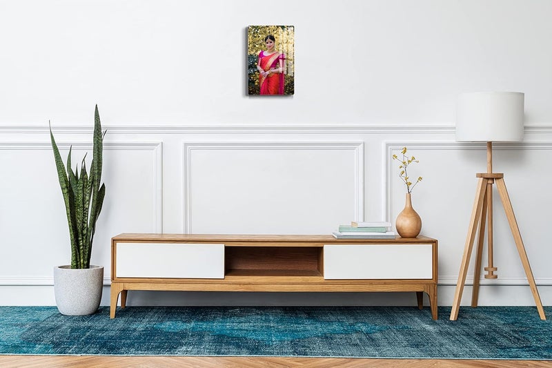 Upaharam Customised/Personalized Clear Acrylic Wall Mount Frameless Rectangular Picture Photo/Poster Frame For Anniversary, Birthday, Special Moment (12" X 8" X 0.19") - Image 3
