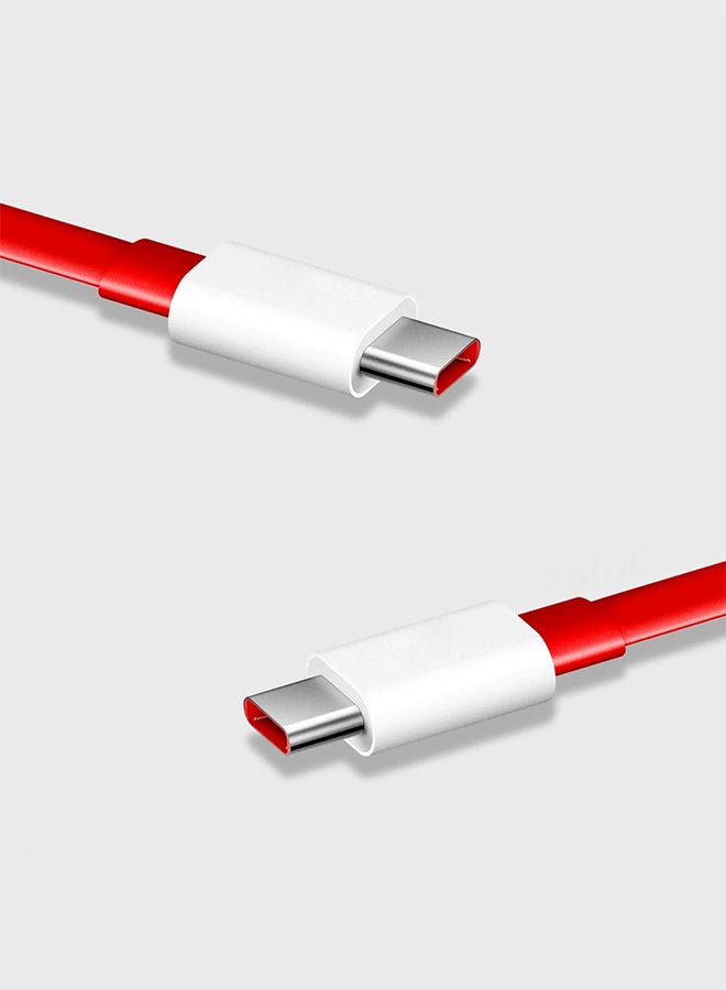 OnePlus Original Cable Type C Warp Charging Cable Quick Charge PD Type C To Type C Dash Charging Cable 1.5M Red - Image 5