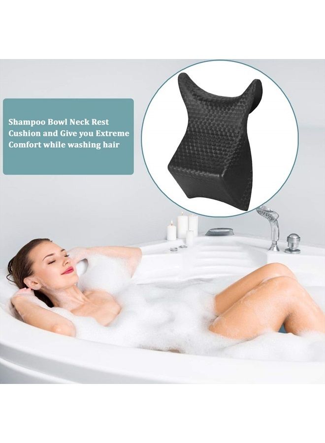 ZJchao Shampoo Bowl Neck Rest Suction Cushion, Durable PVC Salon Spa Neck Rest Pillows Hair Washing Backwash Unit Wash Sink Grip Professional Accessories (Style 1) - Image 4