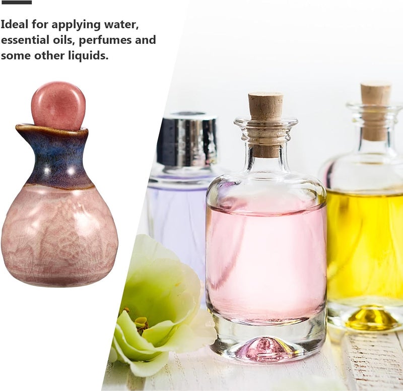 زجاجة عطر من السيراميك قابلة لإعادة التعبئة، مخصصة لزيت العطور الأساسي لاستخدامها في العطور المنزلية والعلاج بالروائح العطرية - Image 3