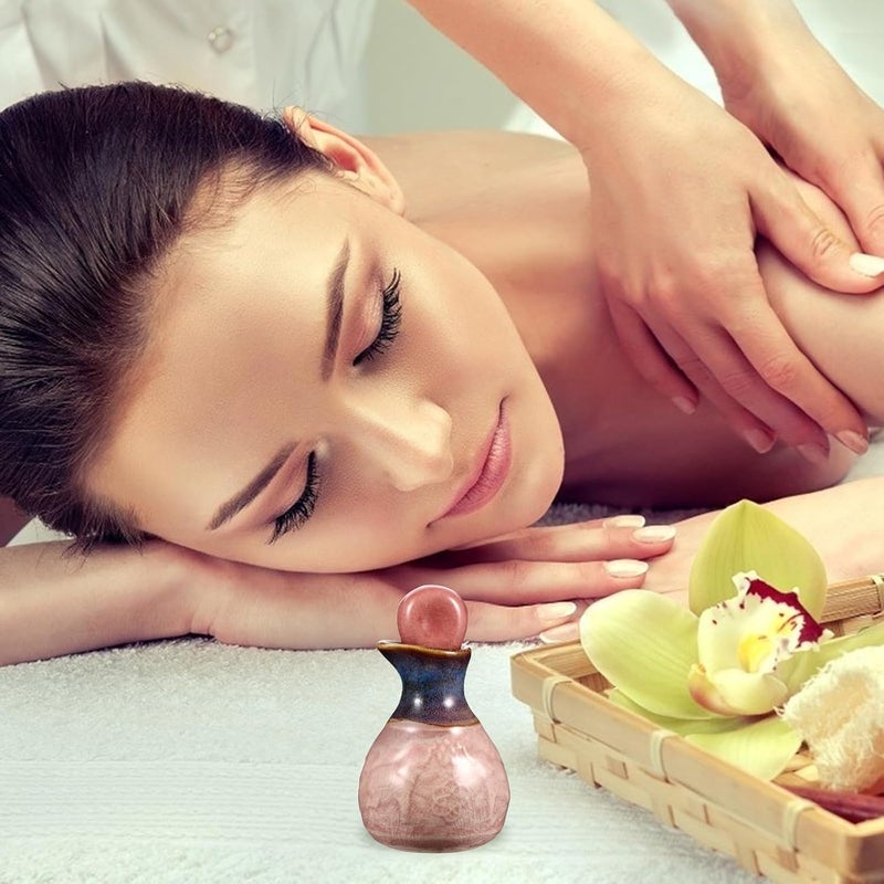 زجاجة عطر من السيراميك قابلة لإعادة التعبئة، مخصصة لزيت العطور الأساسي لاستخدامها في العطور المنزلية والعلاج بالروائح العطرية - Image 5