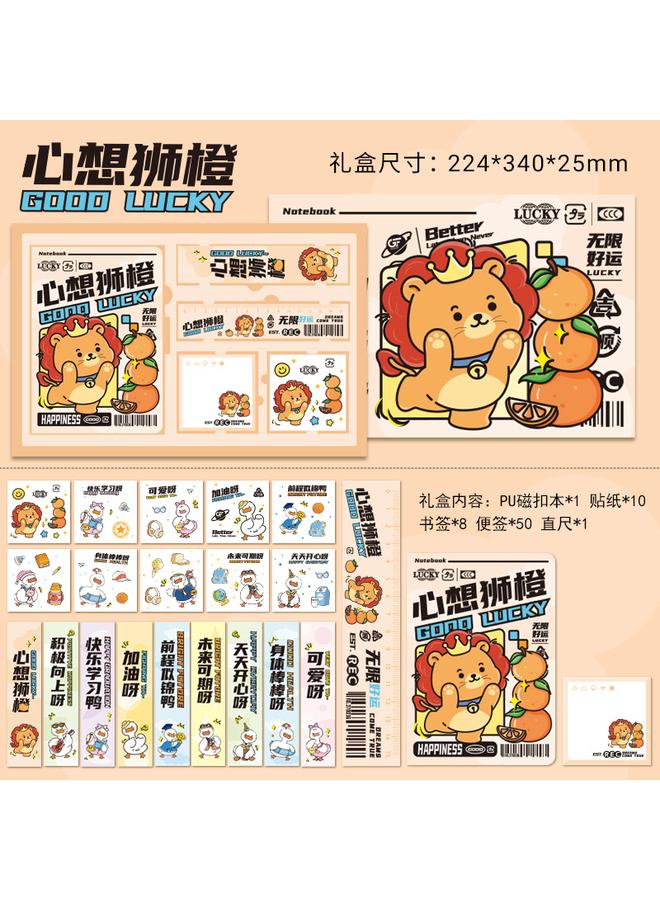 Bluejw Panda Hand Account Book Girl High Beauty Value Award Notebook Creative Gift Birthday Gift Box Suit Student Card - Image 1