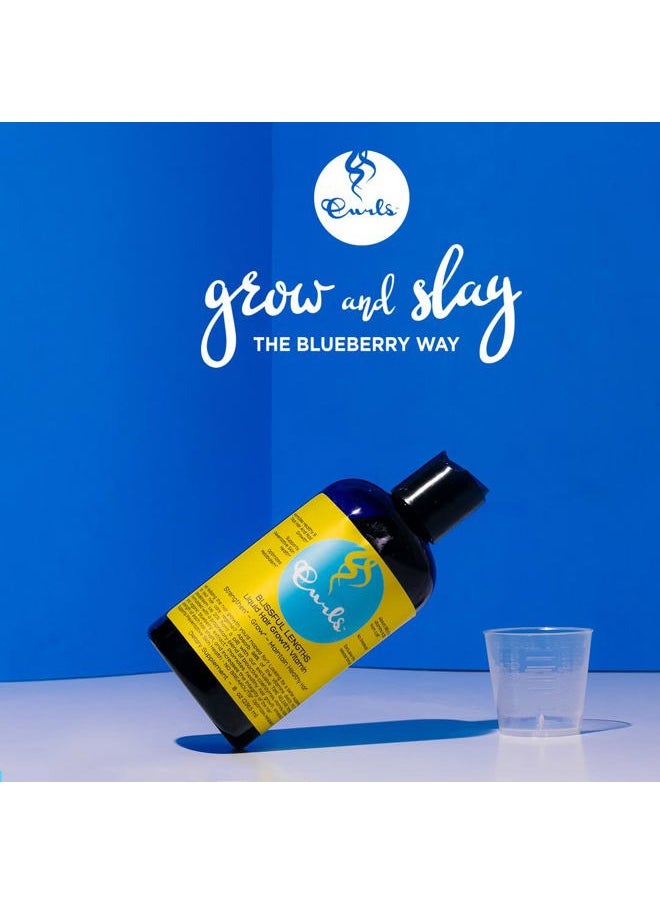 Curls Blueberry Bliss Blissful Lengths Liquid Hair Growth Vitamin - Grow, Strengthen and Maintain Healthy Hair, Nails & Skin - Wavy, Curly, and Coily Hair-8oz  - Image 4