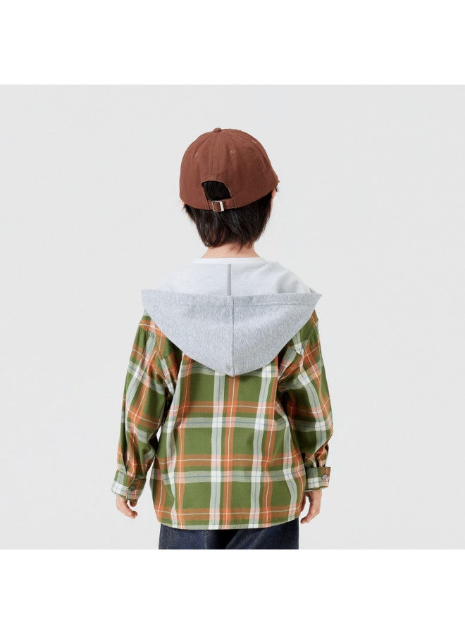 Balabala Boys' Kids Jacket Spring Autumn Loose Hooded Top Fashion Trendy - Image 5