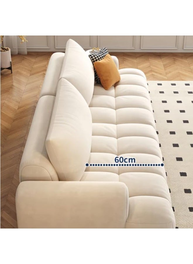 Generic Luxury Luxe Italian Minimalism Modern Design Home Furniture Fabric Lounge Couch Corner Velvet Sectional Sofas Set Furniture Living Room (PINK, SINGLE SEATER)  - Image 5