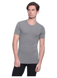 Dice Round-Neck Short Sleeve Solid Undershirt for Men