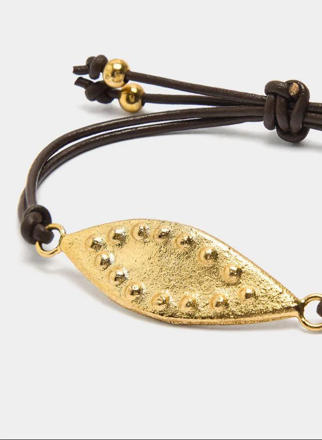 بارفوا مجموعة أساور بحبل جلدي