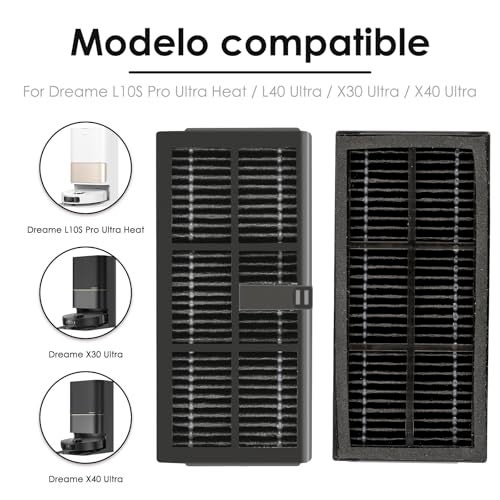BRUVISH (3 Pack) X40 Ultra Replacement HEPA Filter for Dreame X40 Ultra/ L10s Pro Ultra Heat/ X30 Ultra/ L10s Ultra Gen 2/ L40 Ultra/Mova P50 Ultra/ P50 Pro Ultra/ P10 Pro Ultra Robot Vacuum Filters - Image 2