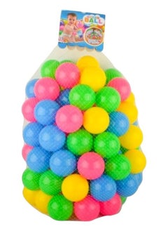Toy Box 50-Piece Soft Ocean Pit Toy Balls Play Set Multicolored For Age Group 1+ Years 