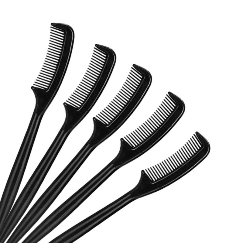 Eyebrow Comb 10-Pack Compact Portable Travel Essential - Precise Eyebrow Eyelash Styling Grooming Tool for Flawless Makeup Application - Image 5